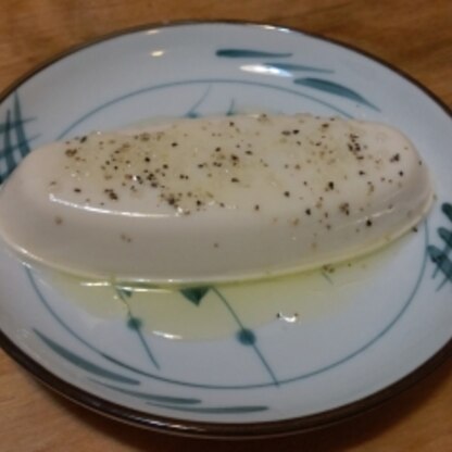 特農ケンちゃんで試してみました！オリーブオイルと塩のマッチングがいいです♪